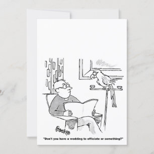 Personalised Cartoon Wedding Invitation