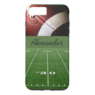 Personalised Case-iPhone 7 Plus/Football and Field iPhone 8 Plus/7 Plus Case