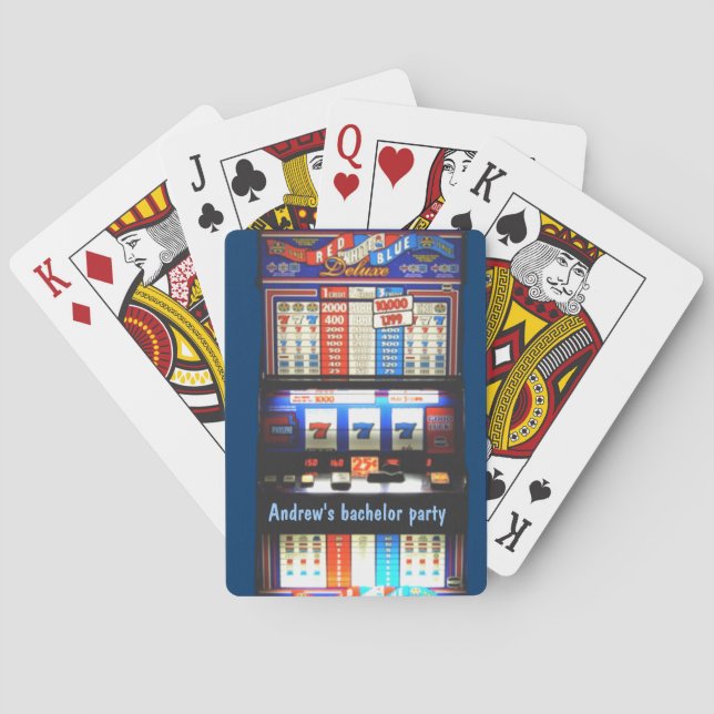 Personalised Casino Slot Machine Playing Cards (Back)