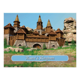 Personalised Castle for Kids Poster