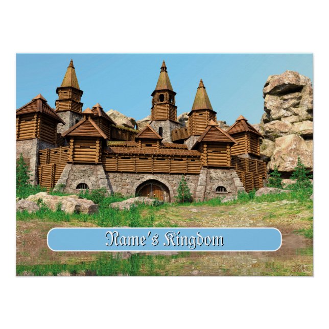 Personalised Castle for Kids Poster (Front)