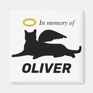 Personalised Cat Angel Magnet