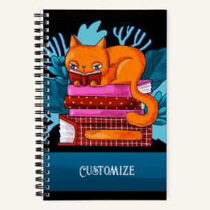 Personalised Cat Approved Books Custom Notebook