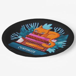 Personalised Cat Approved Books  Paper Plate