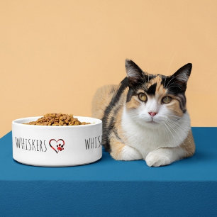 Personalised Cat Bowl With Name