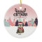 Personalised Cat Christmas Ornament, Meowy Xmas