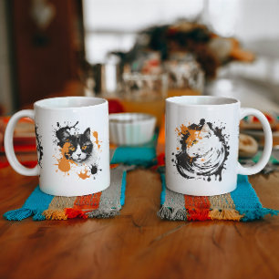 personalised cat dad large coffee mug