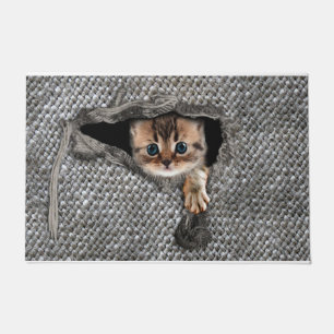 Personalised Cat Doormat, Cat Welcome Doormat