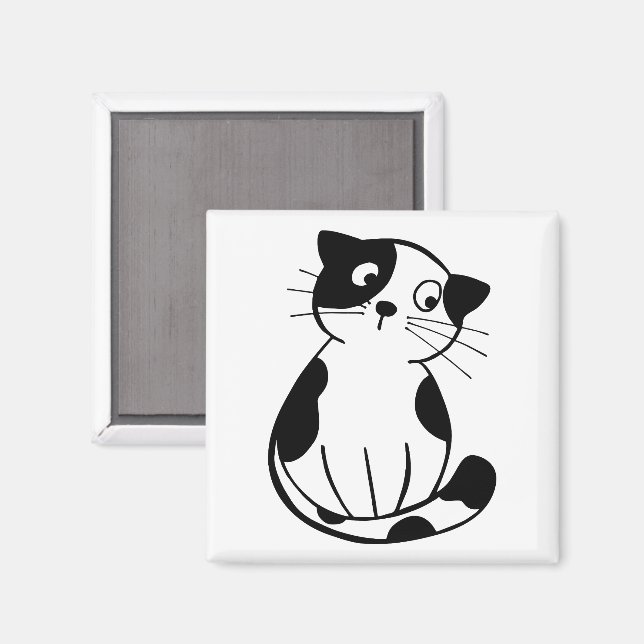 Personalised Cat Image Magnet for Fridge Display (Front/Back)