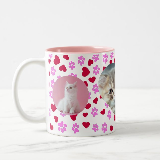 Personalised Cat Lover Coffee Mug Custom Photo (Left)
