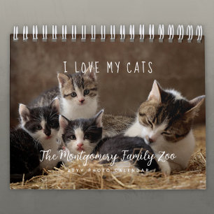 Personalised Cat Lovers 2026 Photo Calendar