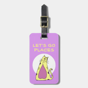 Personalised Cat Luggage Tag