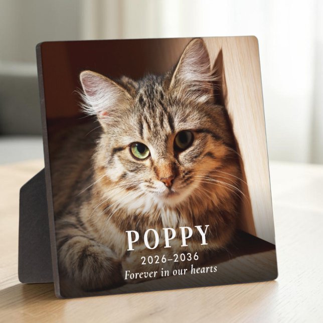 Personalised Cat Memorial Photo Plaque (Personalized Cat Memorial Photo Plaque)