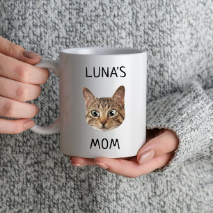 Personalised Cat Mug, Cat Photo Mug, Custom Cat Mug