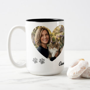 Personalised Cat Mum Photo Mug Custom Name