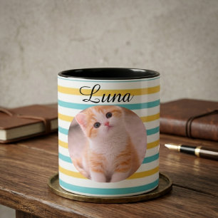 Personalised Cat Name Mug Funny Gift for Cat Lover