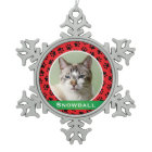 Personalised Cat Pet Photo | Red Paw Prints