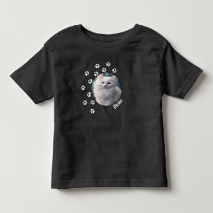 Personalised Cat Photo And Name Toddler T-Shirt