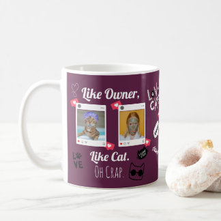 Personalised Cat Photo Coffee Mug | Custom Pet Mug