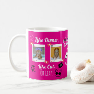 Personalised Cat Photo Coffee Mug   Custom Pet Mug