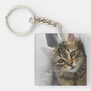 Personalised Cat Photo Key Ring