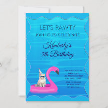 Personalised Cat Pool Pawty