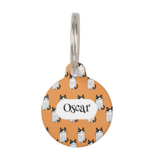 Personalised Cat Tag with Cute Cartoon Cats