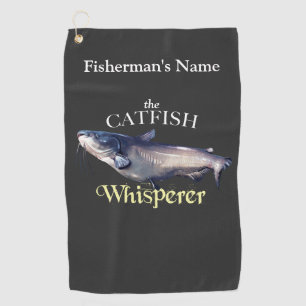 Personalised Catfish Whisperer Fishing Towel