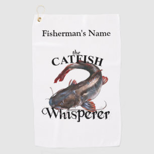 Personalised Catfish Whisperer Light Fishing Towel