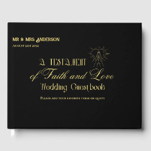 Personalised Catholic Bible Wedding Guestbook