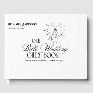 Personalised Catholic Bible Wedding Guestbook