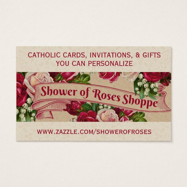 Personalised Catholic Cards Invitations Gifts (Front)