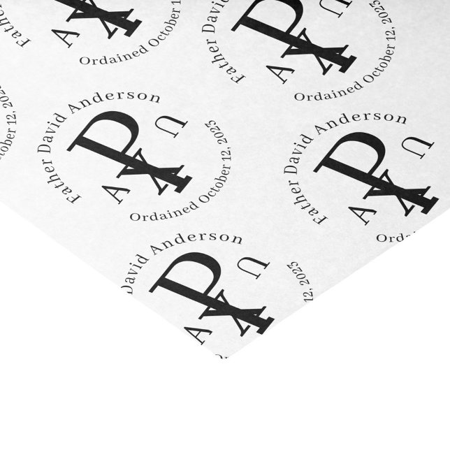 Personalised Catholic Priest Ordination Tissue Paper (Creator Uploaded)