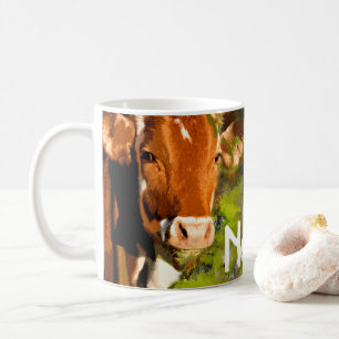 Personalised Cattle Ranch Farm Design Coffee Mug