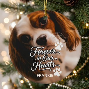 Personalised Cavalier King Charles Pet Memorial Ceramic Tree Decoration