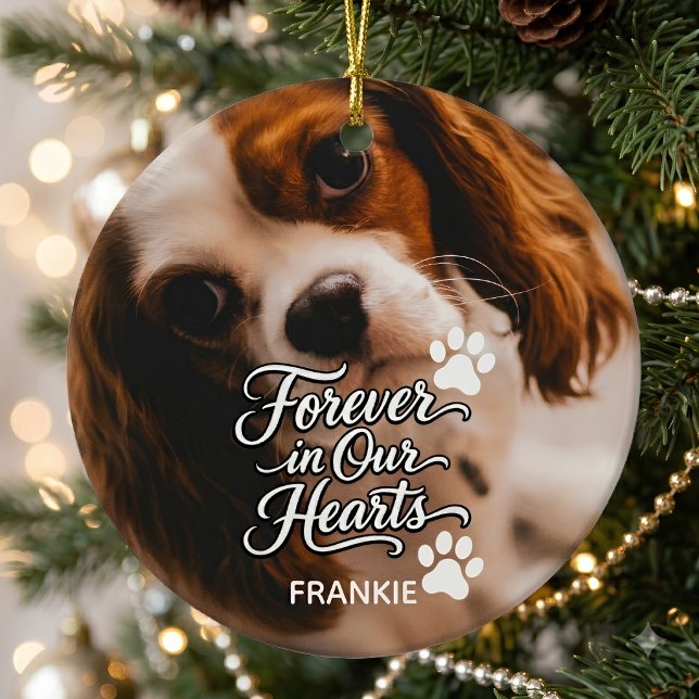 Personalised Cavalier King Charles Pet Memorial  Ceramic Tree Decoration (Creator Uploaded)