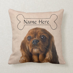 Personalised Cavalier King Charles Spaniel Dog Cushion