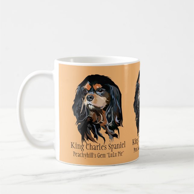 Personalised Cavalier King Charles Spaniel Mug (Left)