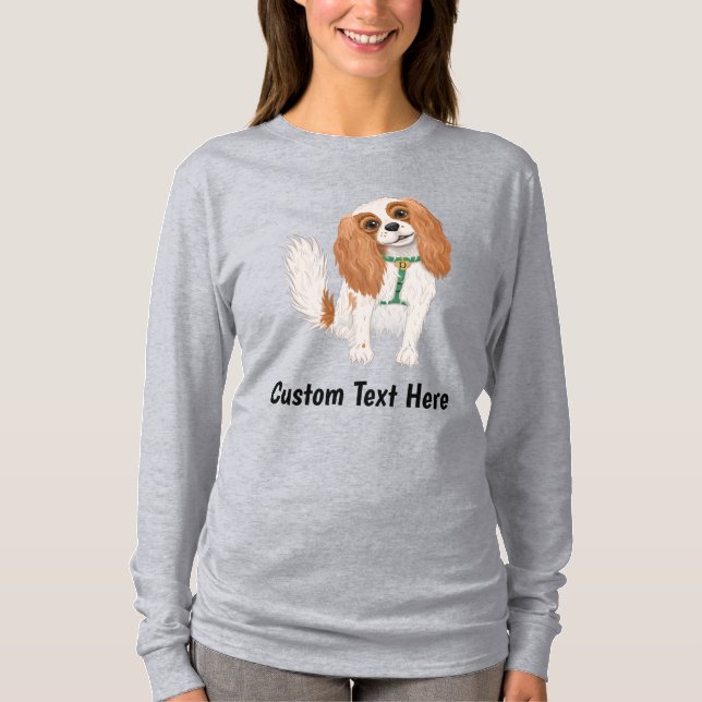 Personalised Cavalier King Charles Spaniel  T-Shirt (Front)