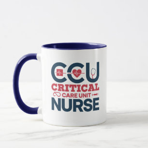 Personalised CCU Critical Care Nurse Name Mug
