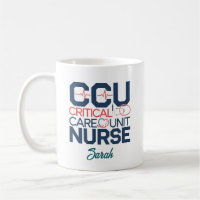 Personalised CCU Critical Care Unit Nurse Mug