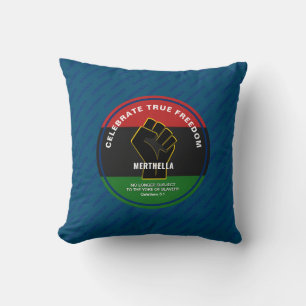 Personalised CELEBRATE TRUE FREEDOM Juneteenth  Cushion