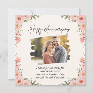 Personalised Celebrate Wedding Anniversary Holiday Card