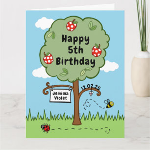 Personalised Celebration Numbered Kid's Birthday Card
