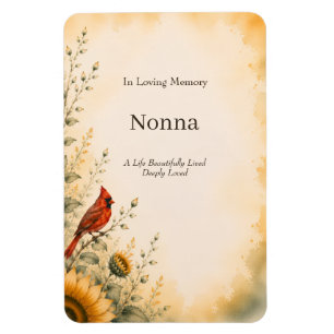 Personalised Celebration of Life Memorial Magnet