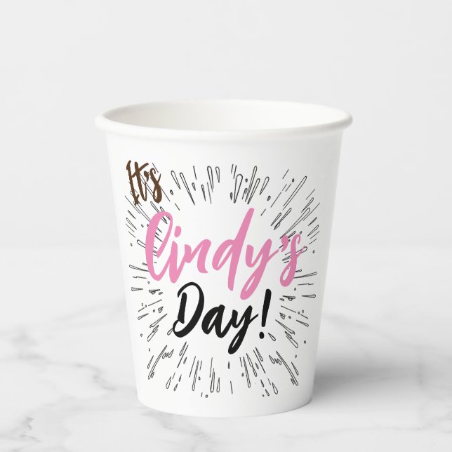 Personalised Celebration Paper Cups (Front)