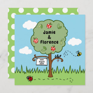 Personalised Celebration Tree Wedding Invitation