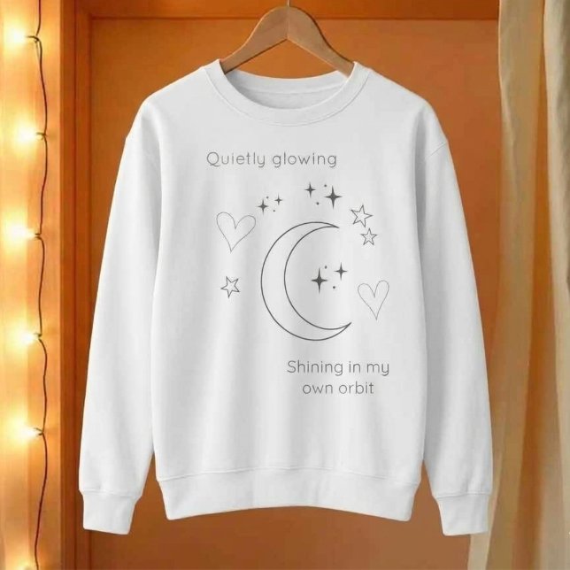 Personalised Celestial Design White Sweatshirt (Creator Uploaded)