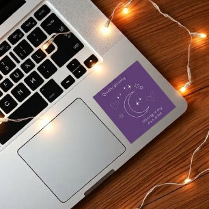 Personalised Celestial Moon & Stars Laptop Sticker