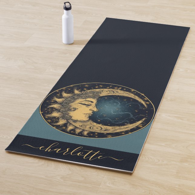 Personalised Celestial Sun Moon Yoga Mat (In Situ)